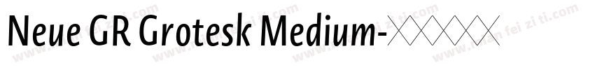 Neue GR Grotesk Medium字体转换